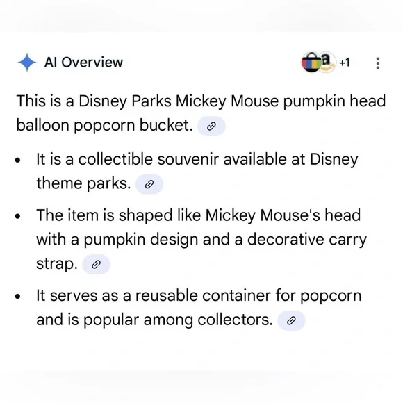 Disney World Mickey Mouse Balloon Pumpkin Popcorn Bucket Halloween DISNEY PARKS - Picture 9 of 9